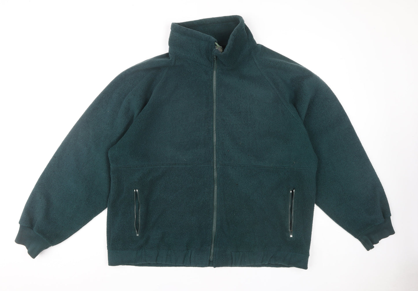 Casual Sport Men's Green XL Fleece Jacket