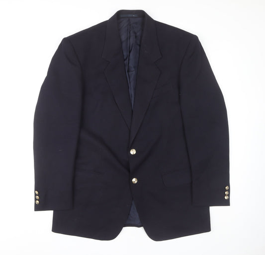 Debenhams Men's Blue Wool Blazer, 38 Regular