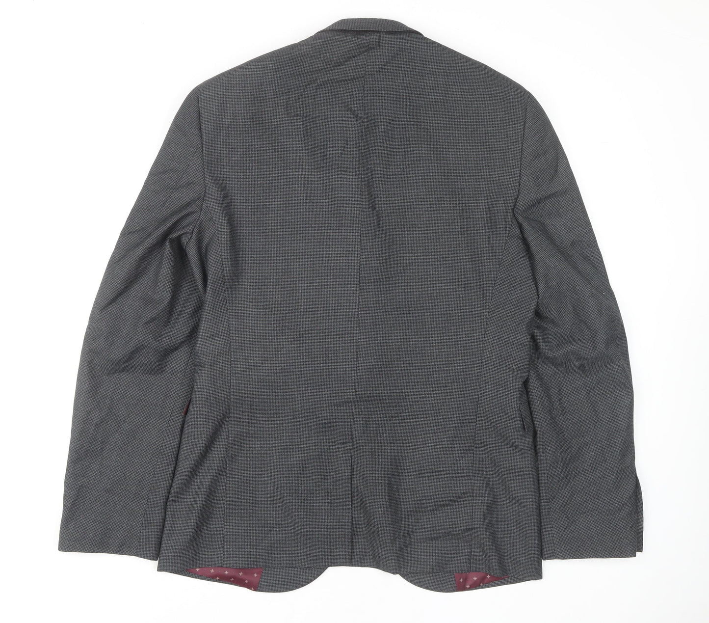 Next Men's Grey Blazer 40R Classic Single-Breasted