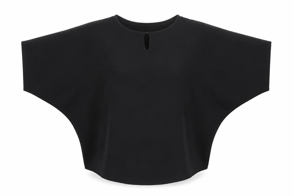Quiz Women's Black Solid Dolman Sleeve Top Size 10