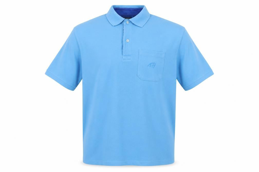 Tom Hanson Men's Blue Polo, L, Short Sleeve