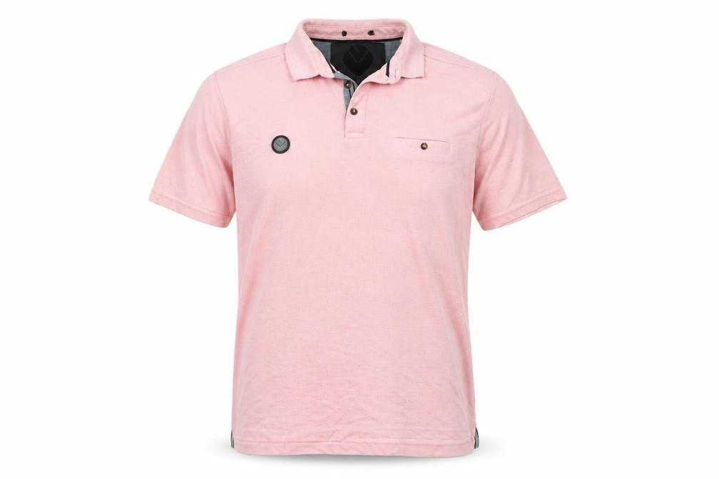 Heritage Black Label Men's Pink L Polo Short Sleeve