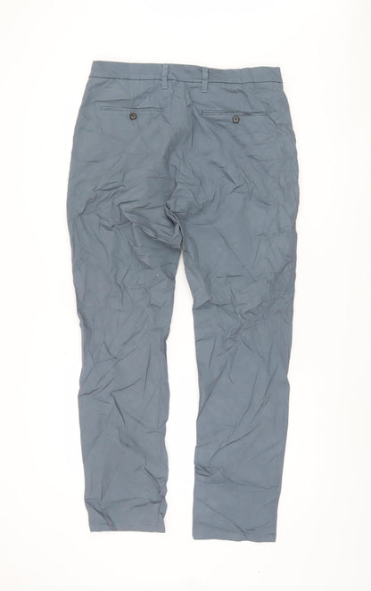 Marks & Spencer Men’s Blue Slim Chino Trousers