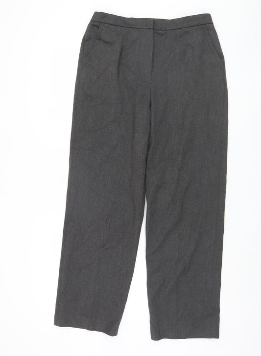 Eastex Women's Grey Straight Leg Trousers Size 12