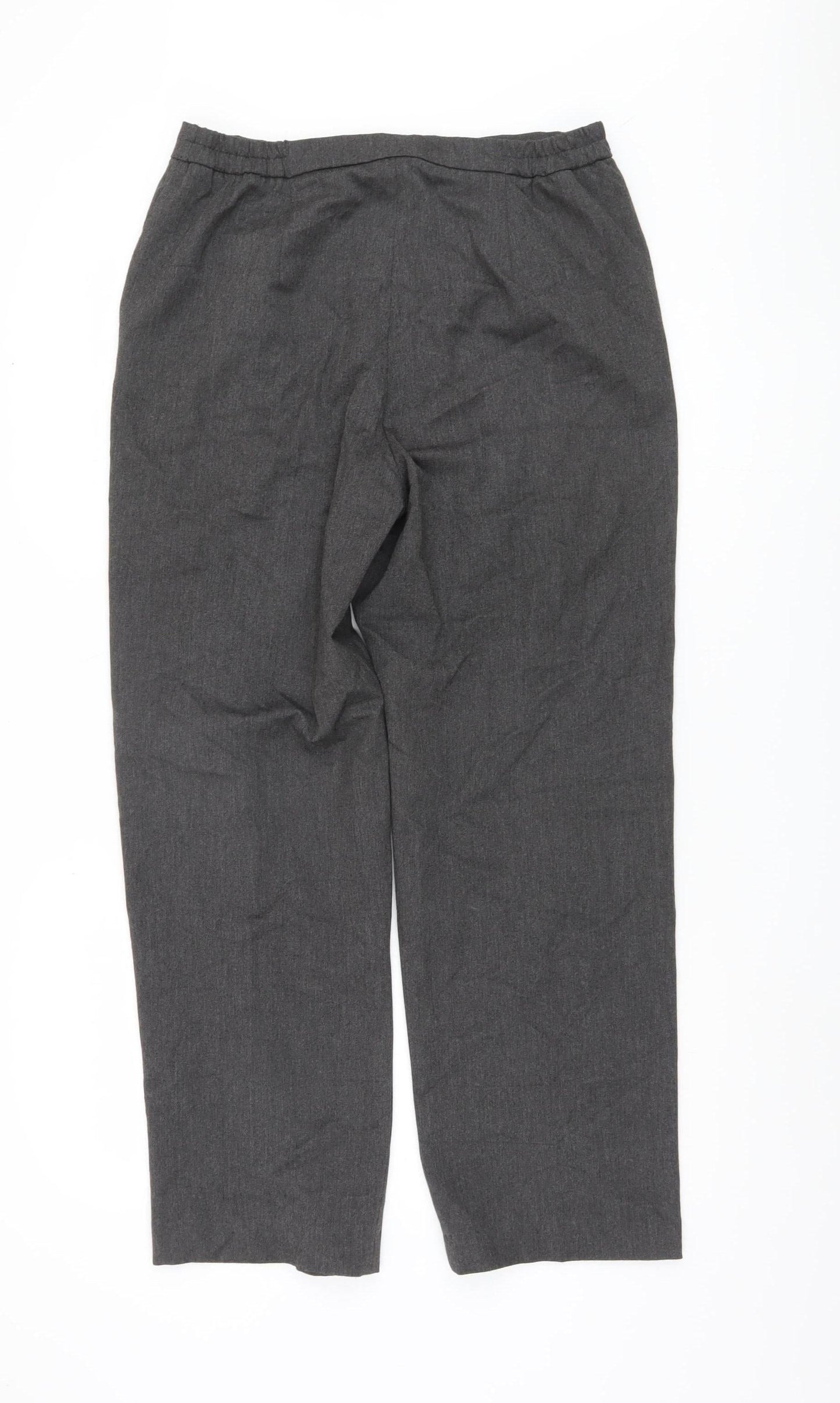Eastex Women's Grey Straight Leg Trousers Size 12