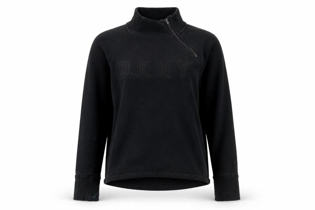 DKNY Women's Black Logo Sweatshirt Medium