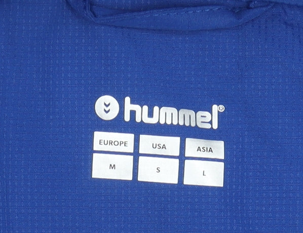 Hummel Men's Blue Waterproof Rain Coat M