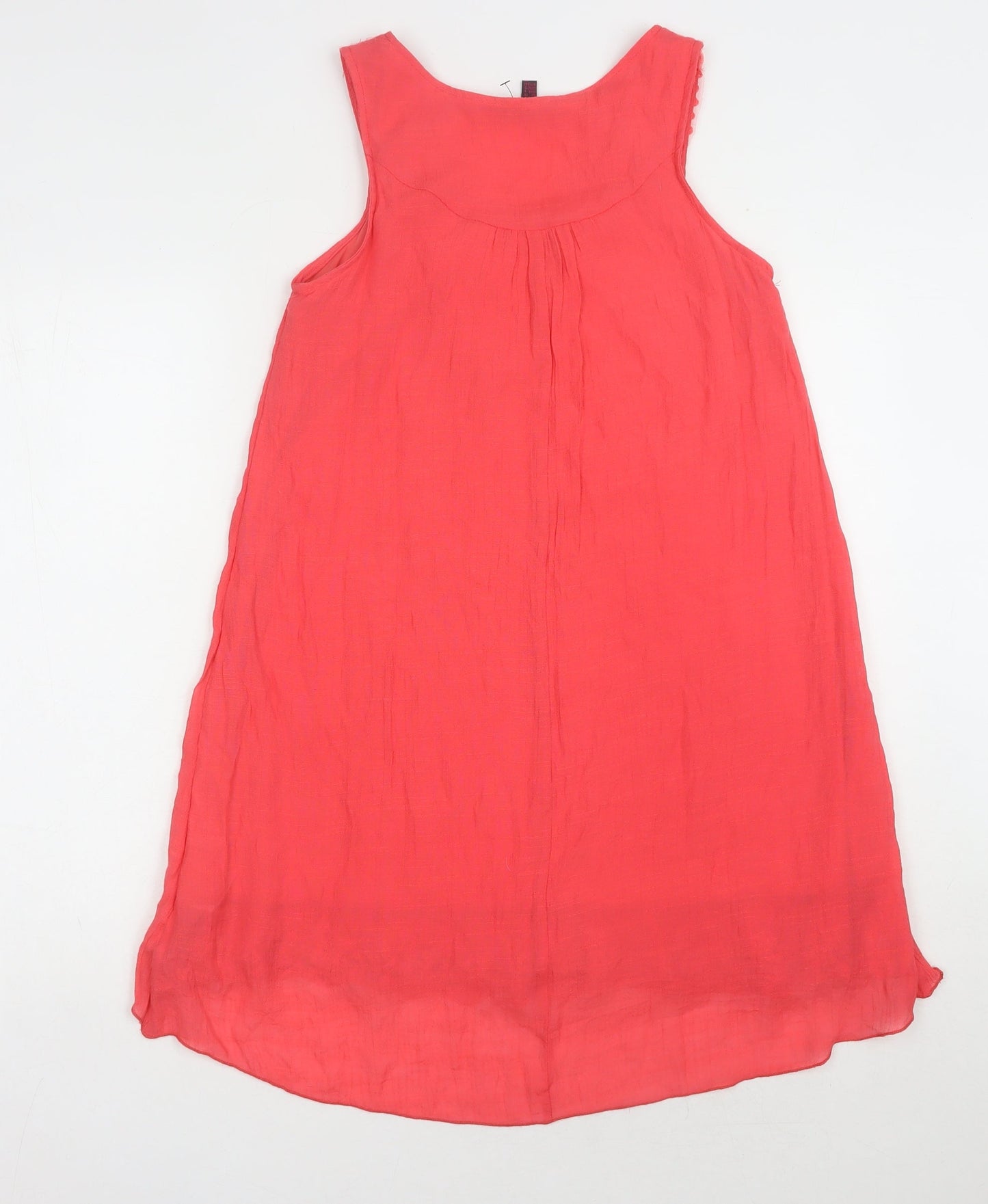 Mandi Women's Pink Sleeveless Hi-Low Shift Dress - Size 10