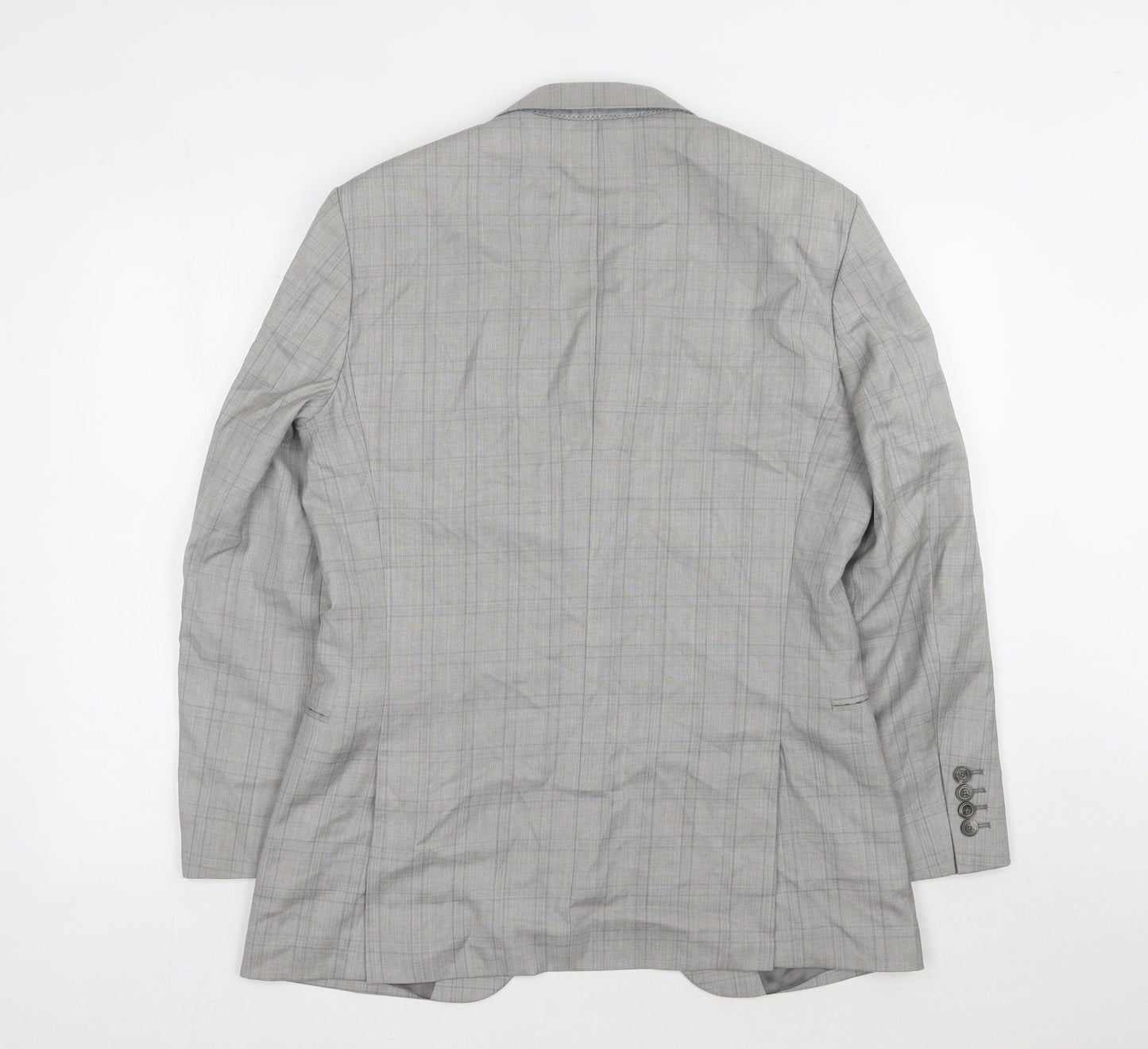 Reiss Men's Grey Check Blazer 38 Regular