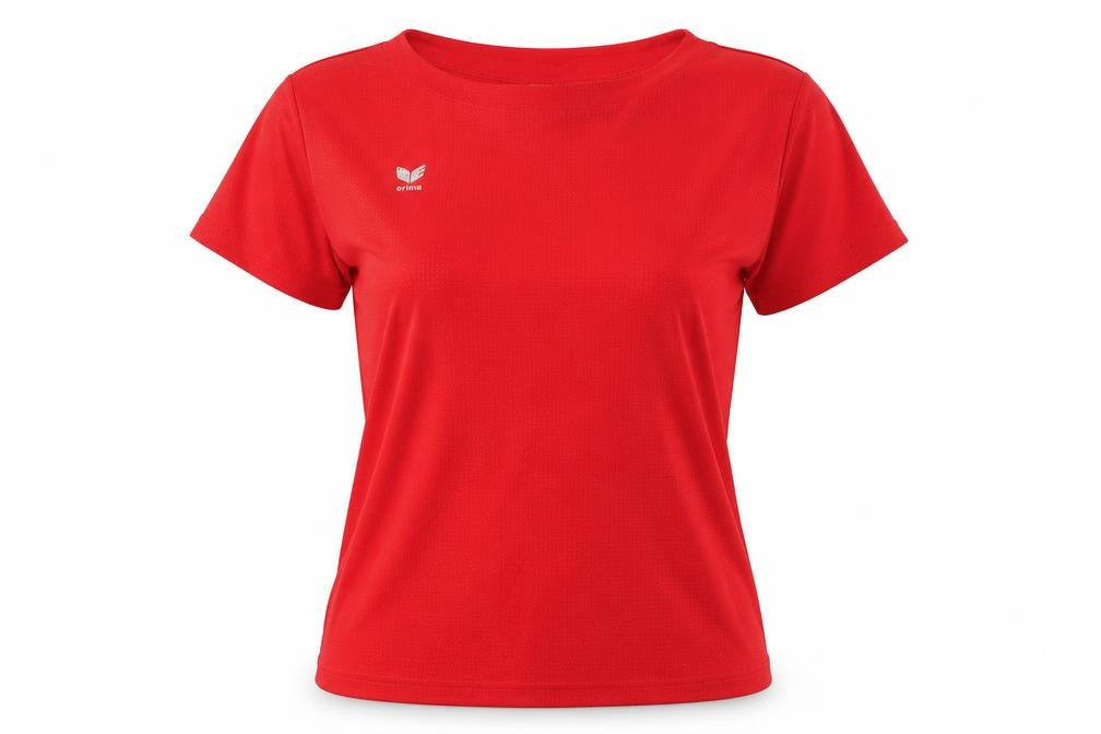 Erima Women's Red T-Shirt, Size 20, Crew Neck