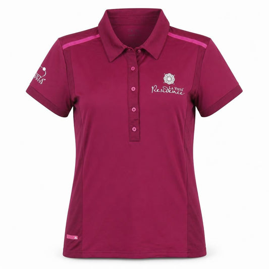Front view of Adidas Women's Pink Polo Golf Shirt -, size S
