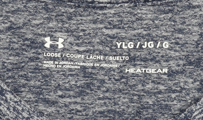 Under Armour Boys Blue Sports T-Shirt, Size L