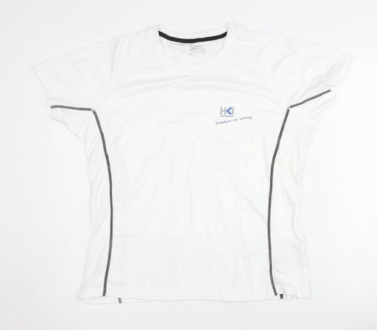 James and Nicholson White Unisex 2XL Gym T-Shirt