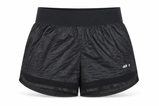 Front view of Adidas girls’ black athletic shorts 11-12 years lightweight