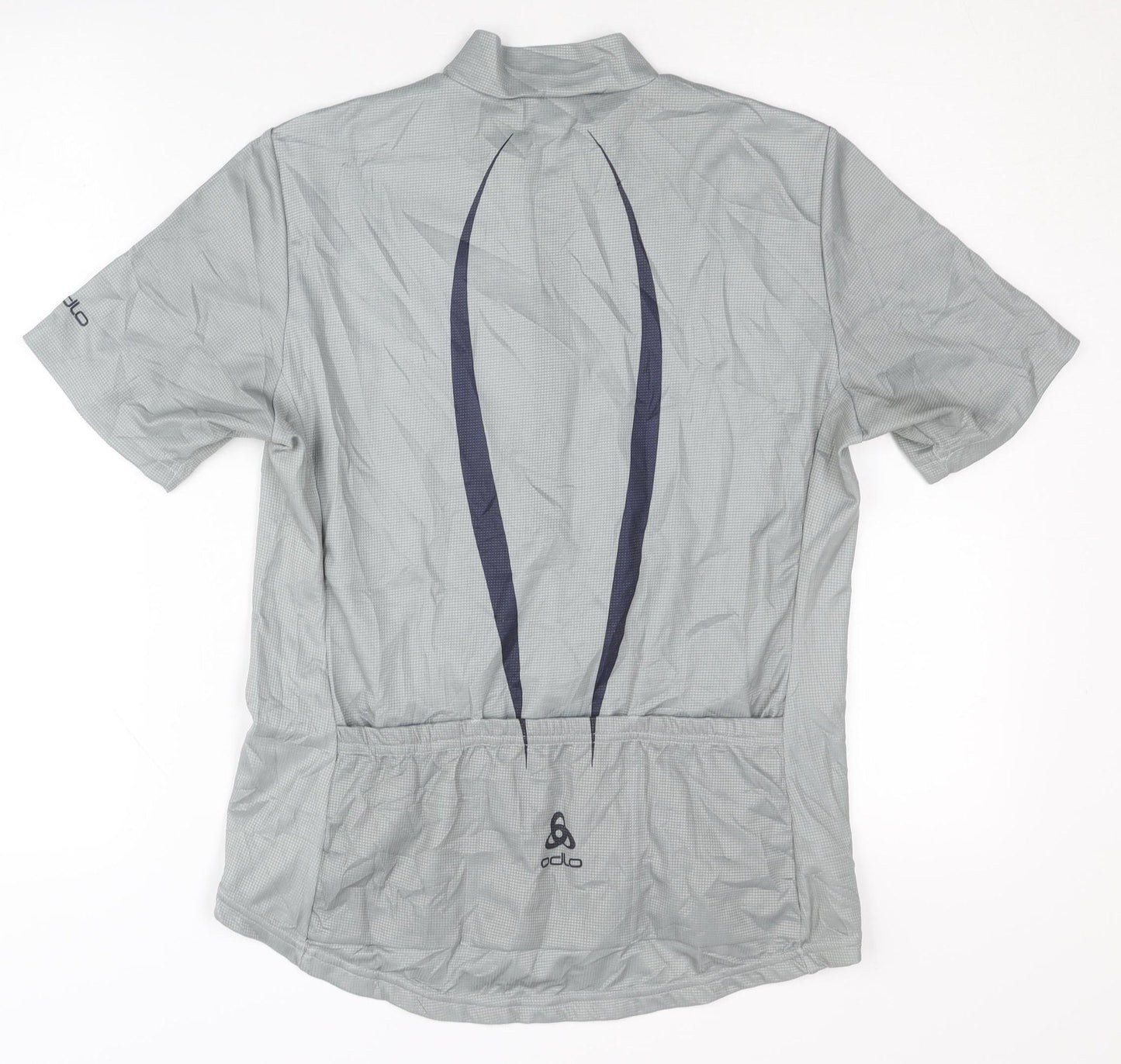 Odlo Grey Cycling Jersey T-Shirt, Unisex M