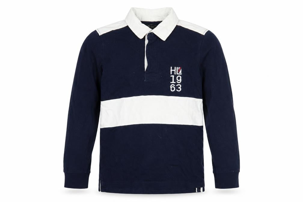 Henri Lloyd Boys Blue Rugby Shirt 7-8 Years