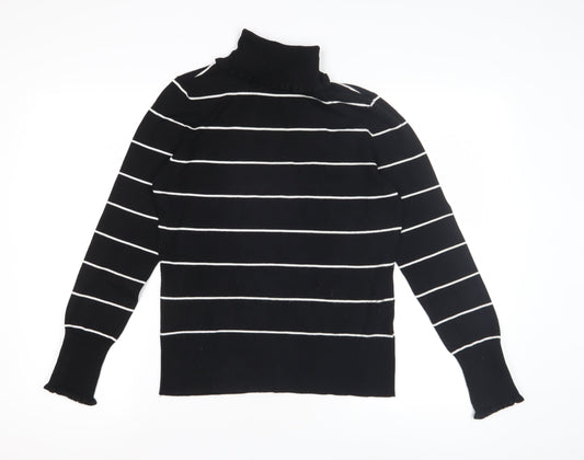 Linea Women's Black Roll Neck Pullover Jumper M