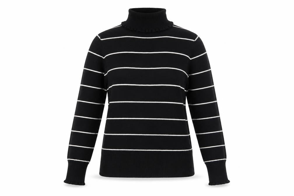 Linea Women's Black Roll Neck Pullover Jumper M