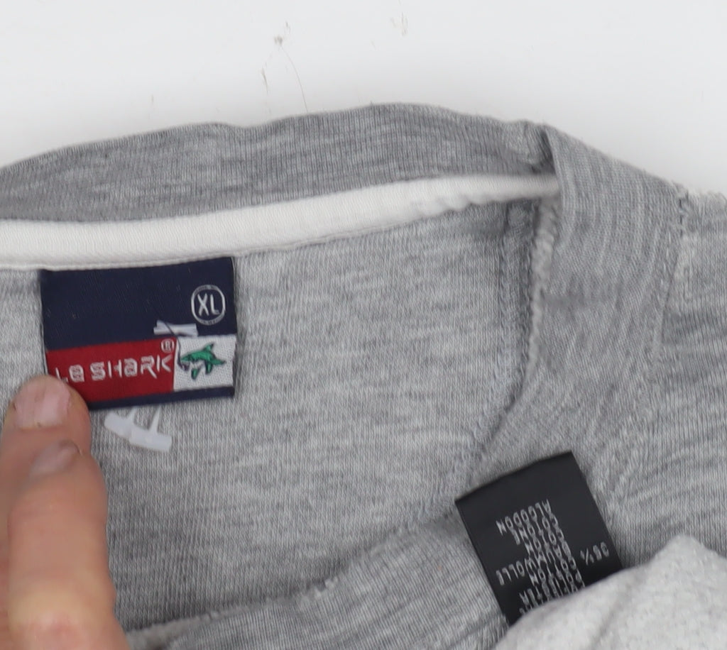 Le Shark Men's Grey XL Pullover Sweatshirt
