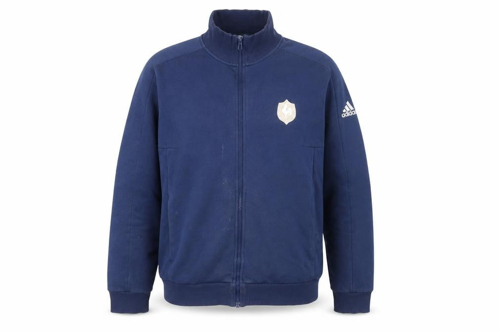 adidas Men's Blue L Basic Jacket, Size L, Casual Zip