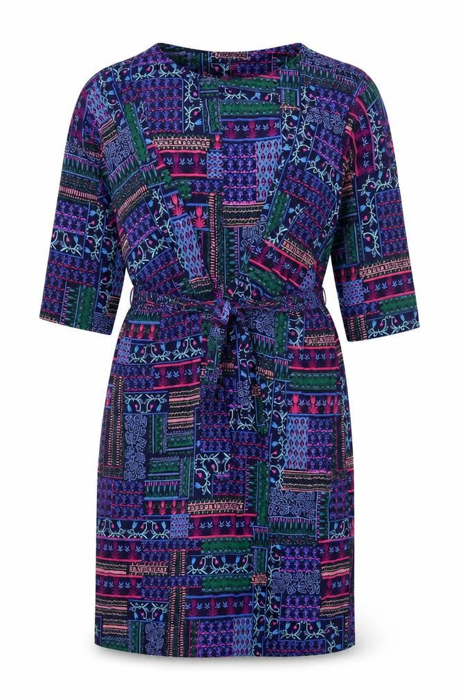 Monsoon Women's Multicoloured Patchwork Shift Dress