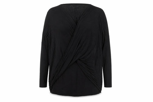 Label Lab Women's Black Wrap Top Size 16