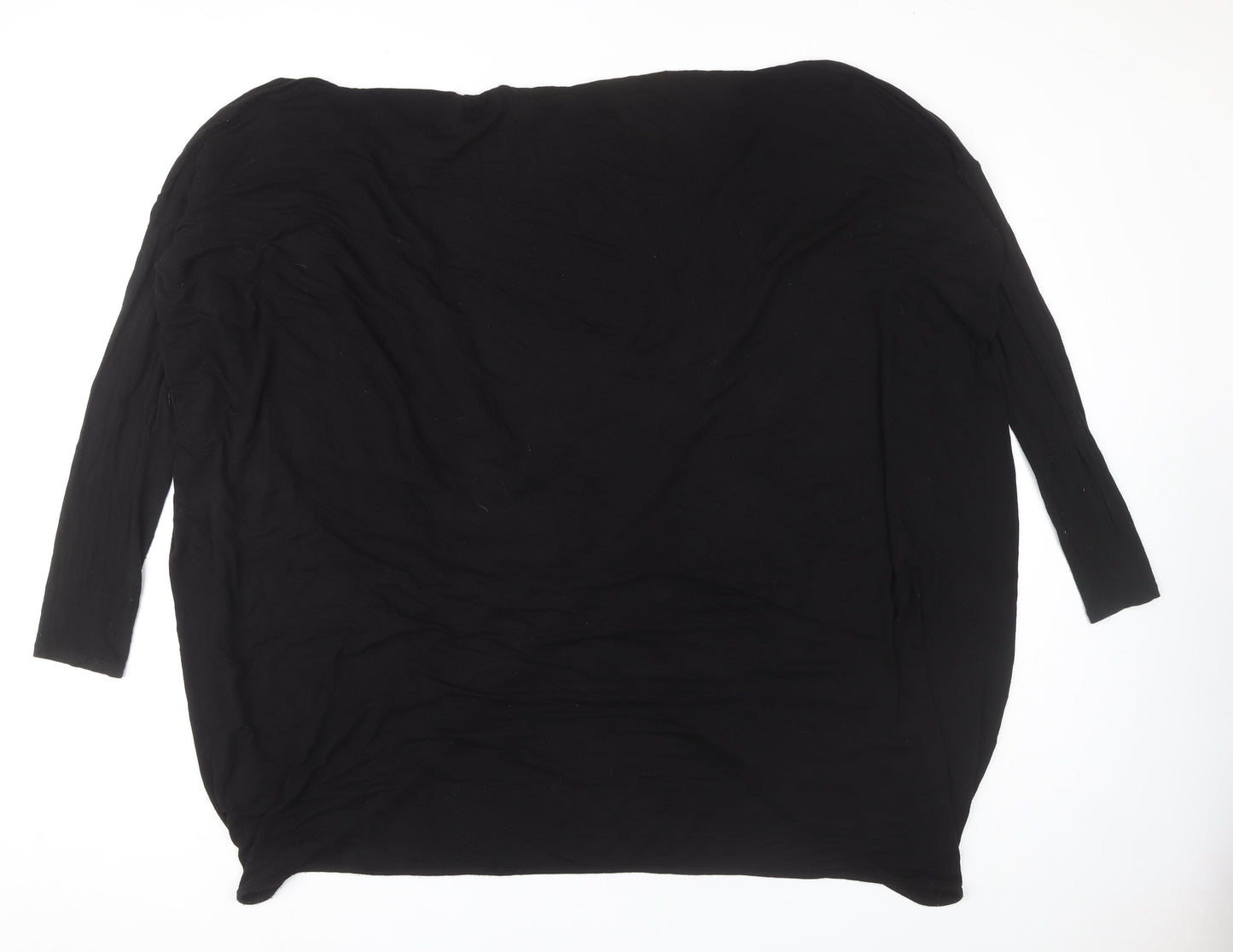 Label Lab Women's Black Wrap Top Size 16