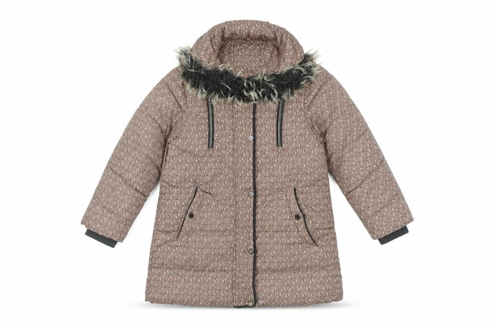 Next Girls Brown Puffer Jacket, 5 Years, Hooded Winter Coat