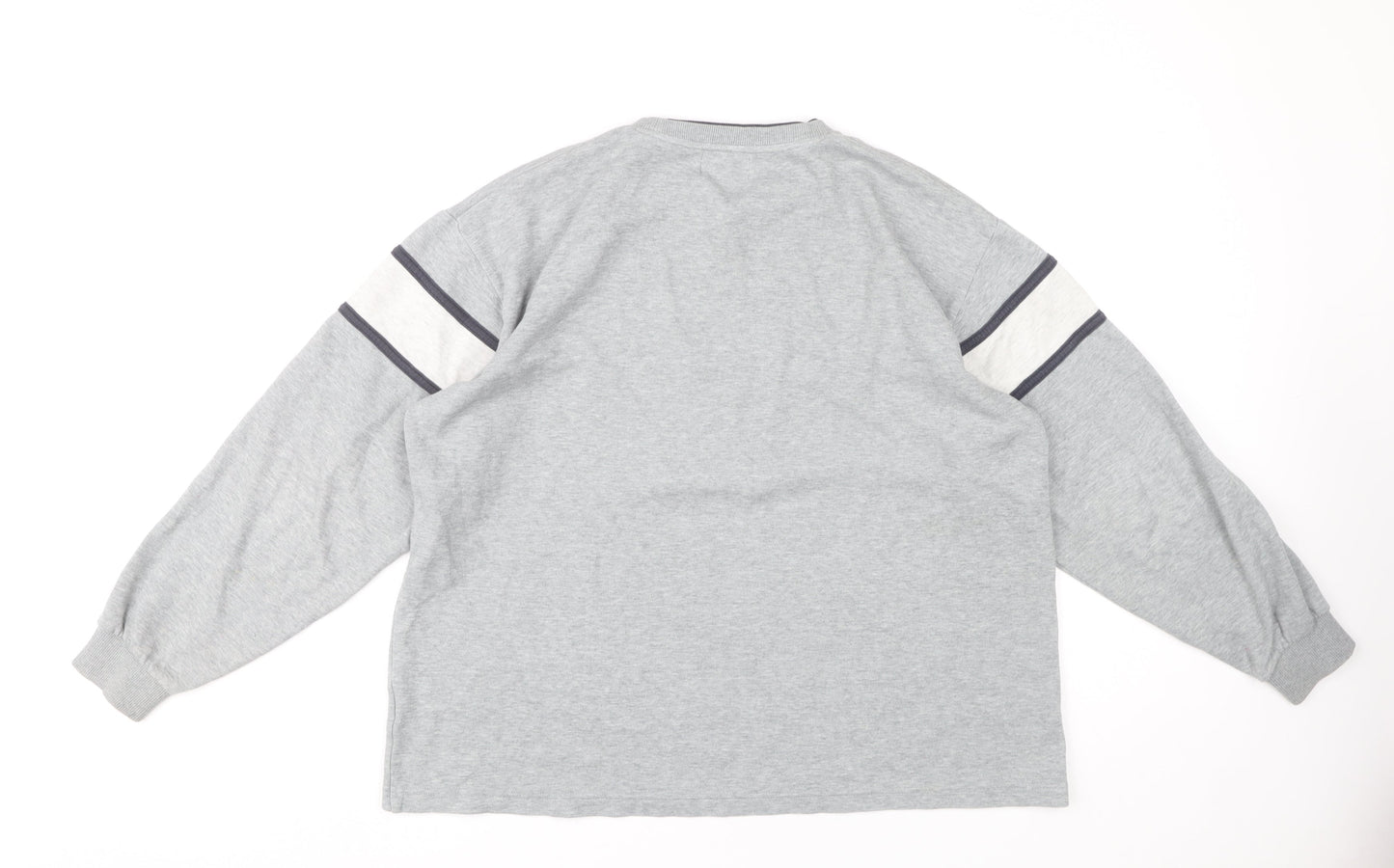 FILA Men's Grey Pullover Sweatshirt M Striped