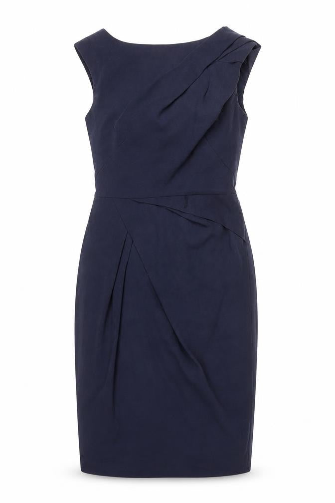 Jasper Conran Women's Blue Sheath Dress, Size 8, Sleeveless