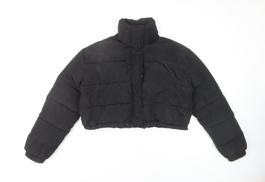 Rising Women's Black Puffer Cropped Jacket S