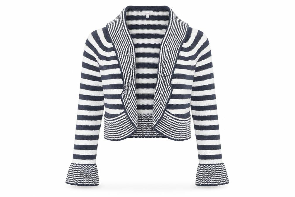 Per Una Women's Multicoloured Striped Open Front Cardigan L