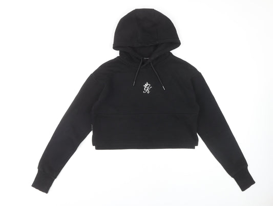 Gym King Women's Black Hoodie Size 10 with Logo