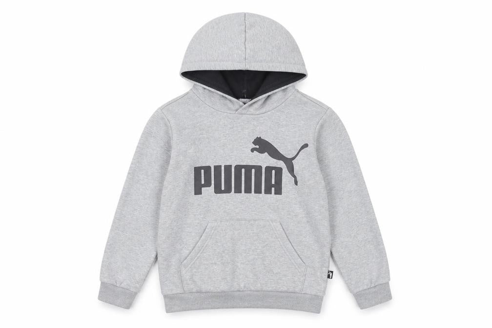 Puma Boys Grey Hoodie, 7-8 Years, Pullover, Hooded