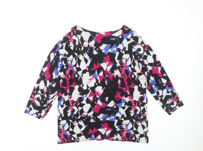 Back view of Marks & Spencer Multicoloured Jumper UK 16 Pullover