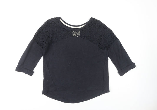 Next Women's Blue Pullover Jumper Size 8 Cotton