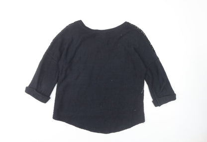 Preloved Next Women's Blue Pullover Jumper Size 8 Cotton - Back