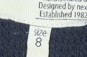 Next Women's Blue Pullover Jumper Size 8 Cotton