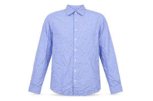 Kenneth Cole Reaction Men's Blue Striped Shirt - L