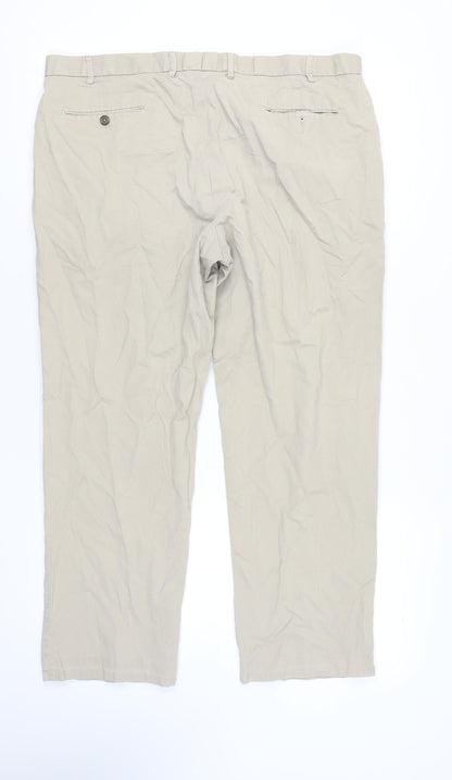Marks & Spencer Men's Beige Chino Trousers Size L