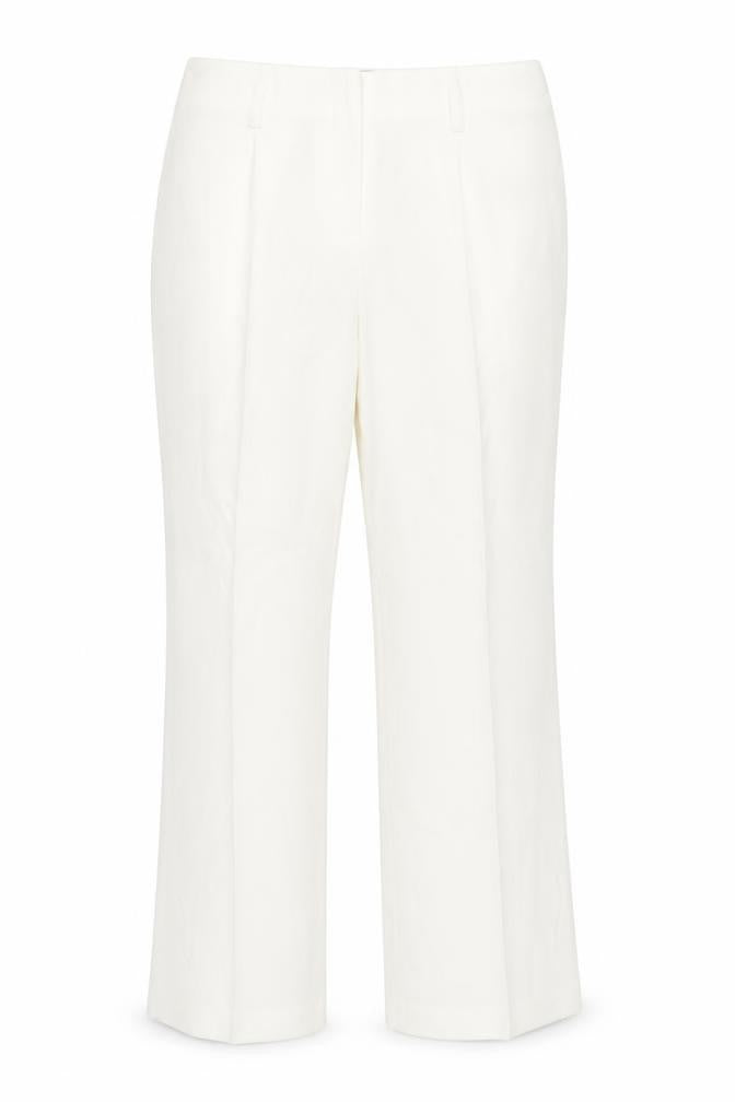 Etam Women's Ivory Trousers UK 12 Polyester