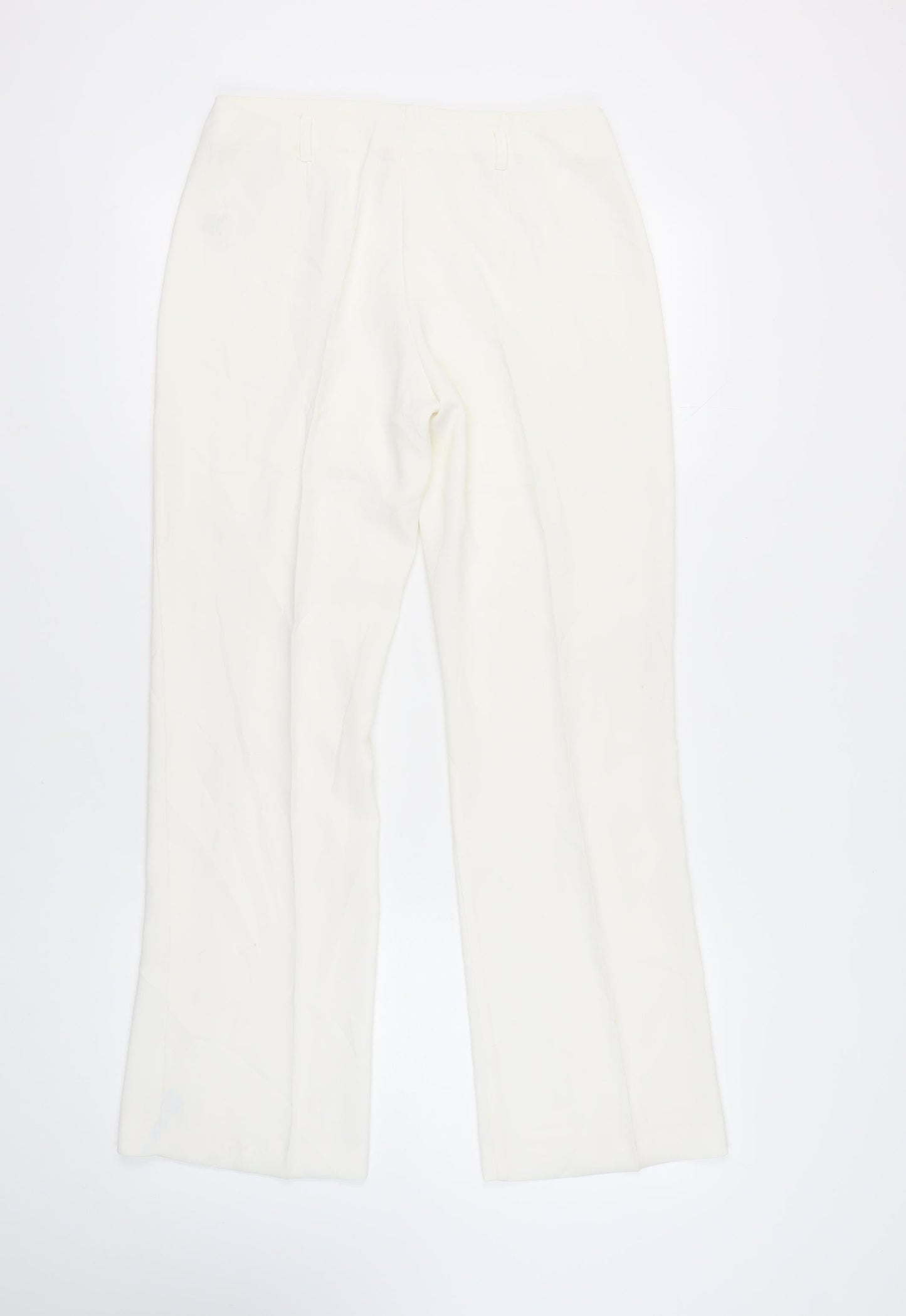 Etam Women's Ivory Trousers UK 12 Polyester