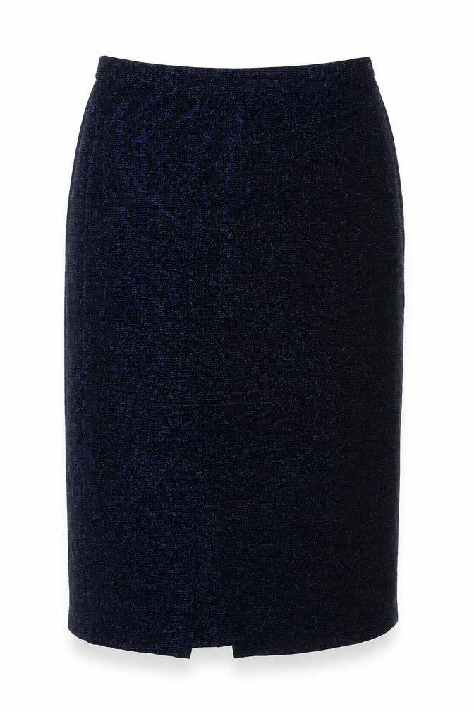 Canda Women's Blue Straight Pencil Skirt, Size 16