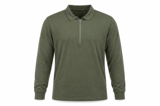 Father Sons Green Men's M Long Sleeve Polo
