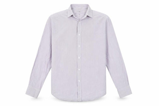 Debenhams Men's Grey Striped Classic Fit Shirt 15.5