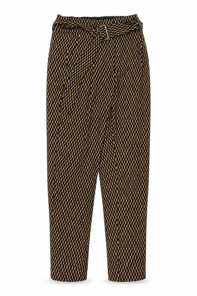 MNG Women's Geometric Trousers, Size 8, Multicoloured