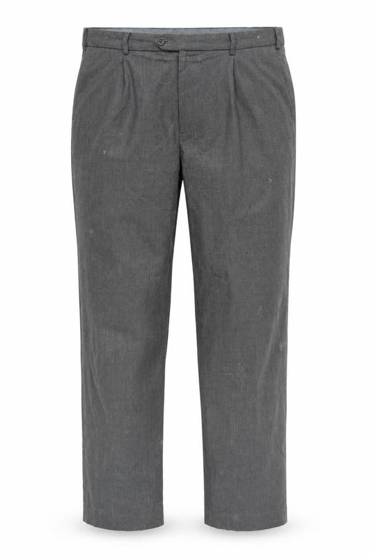 Marks & Spencer Men's Grey Regular Trousers