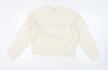 Additional front view of Marks & Spencer Ivory jumper - M