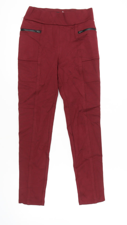 Next Women's Red Cargo Leggings Size 6