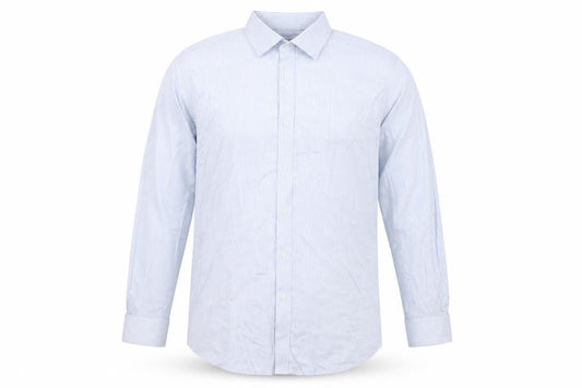 T.M. Lewin Men's Blue Striped Slim Fit Dress Shirt